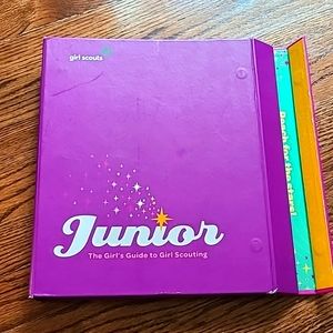 Girl Scout Junior handbook and tons of badge booklets